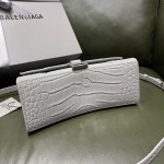 BALENCIAGA 𝐇𝐨𝐮𝐫𝐠𝐥𝐚𝐬𝐬𝐬 𝐒 crocodile-textured cowhide