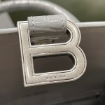 BALENCIAGA 𝐇𝐨𝐮𝐫𝐠𝐥𝐚𝐬𝐬𝐬 𝐒 crocodile-textured cowhide