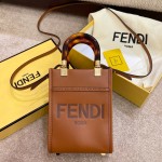 FENDI Sunshine mini tortoiseshell portable crossbody cute