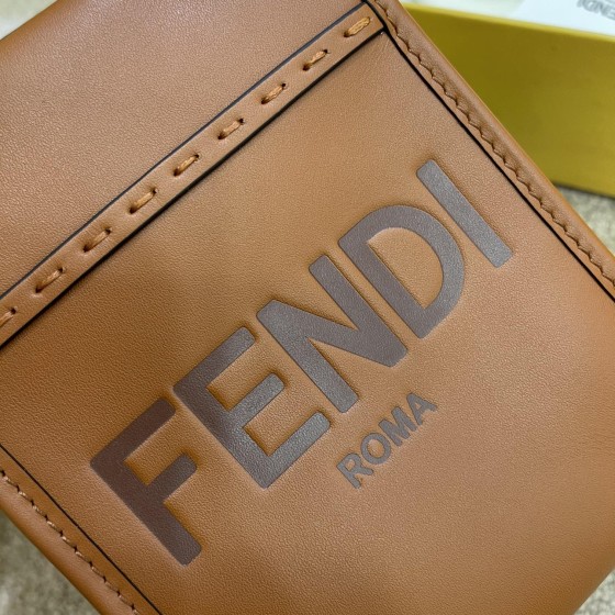 FENDI Sunshine mini tortoiseshell portable crossbody cute
