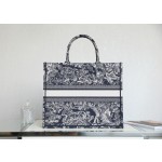 DIOR TOTE blue embroidery