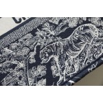 DIOR TOTE blue embroidery