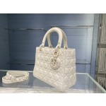 Dior lady 24cm matte white
