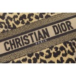 DIOR TOTE Leopard Print Shopping Bag