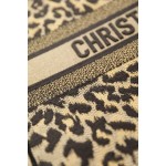DIOR TOTE Leopard Print Shopping Bag