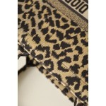 DIOR TOTE Leopard Print Shopping Bag