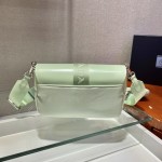 Prada 1BD295 Shiny Leather Shoulder Bag