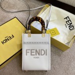 FENDI Sunshine mini tortoiseshell portable crossbody cute