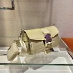 Prada 1BD295 Shiny Leather Shoulder Bag