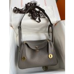 Lindy 26cm Imported TC Leather Tinware Grey Gold Buckle Waxed Wire