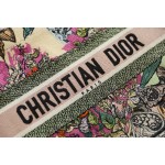 DIOR TOTE multicolored floral embroidery
