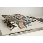 DIOR TOTE multicolored floral embroidery