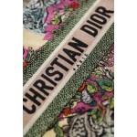 DIOR TOTE multicolored floral embroidery
