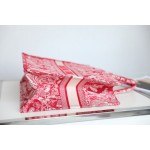 DIOR TOTE red embroidery