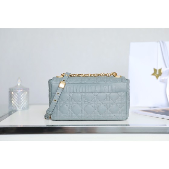 DlOR CARO】Grey soft cow leather rattan check DR- 091