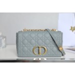 DlOR CARO】Grey soft cow leather rattan check DR- 091