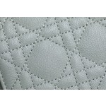 DlOR CARO】Grey soft cow leather rattan check DR- 091