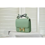 Kangkang 24 avocado green gold buckle epsom leather