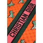 DIOR TOTE Orange dinosaur