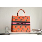 DIOR TOTE Orange dinosaur