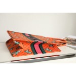 DIOR TOTE Orange dinosaur