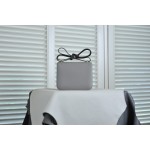 Kangkang 9 turtledove gray gold buckle epsom leather