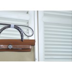 HERBAG31 saddle patchwork trench coat gray