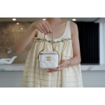 𝗖𝗛𝗔𝗡𝗘𝗟 ❥𝟚𝟘𝟚1 Advanced Handcraft Workshop Double Golden Ball 𝑴𝒊𝒏𝒊 box bag