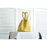 picotin22 amber yellow silver buckle TC leather