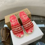 Dior vintage embroidered slippers