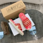 Dior vintage embroidered slippers