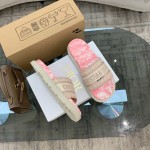 Dior vintage embroidered slippers