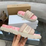 Dior vintage embroidered slippers