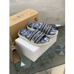 Dior vintage embroidered slippers