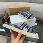 Dior vintage embroidered slippers