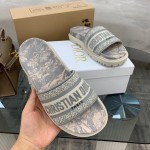 Dior vintage embroidered slippers