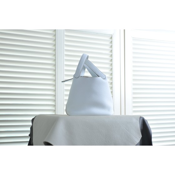 picotin22 black silver buckle TC leather