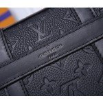 Louis Vuitton M57726 Black Embossed This Small Cuboid Trunk Messenger Bag