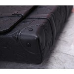 Louis Vuitton M57726 Black Embossed This Small Cuboid Trunk Messenger Bag
