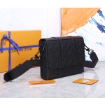 Louis Vuitton M57726 Black Embossed This Small Cuboid Trunk Messenger Bag