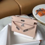 Mini Kelly generation rose pink swift leather