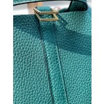 picotin18 dark green TC leather gold buckle