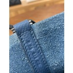 picotin18 deep blue sea anemone purple handle TC leather silver buckle