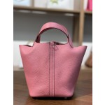 picotin18 summer powder TC leather silver buckle