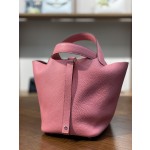 picotin18 summer powder TC leather silver buckle