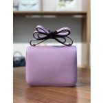 Kangkang 19 mallow purple goatskin gold buckle