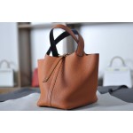 picotin18 classic orange with midnight blue TC leather on the wrist