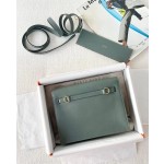 Kelly Danse almond green gold buckle evercolor leather