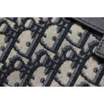 Oblique blue jacquard 〰️ saddle waist bag DR-57