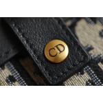 Oblique blue jacquard 〰️ saddle waist bag DR-57